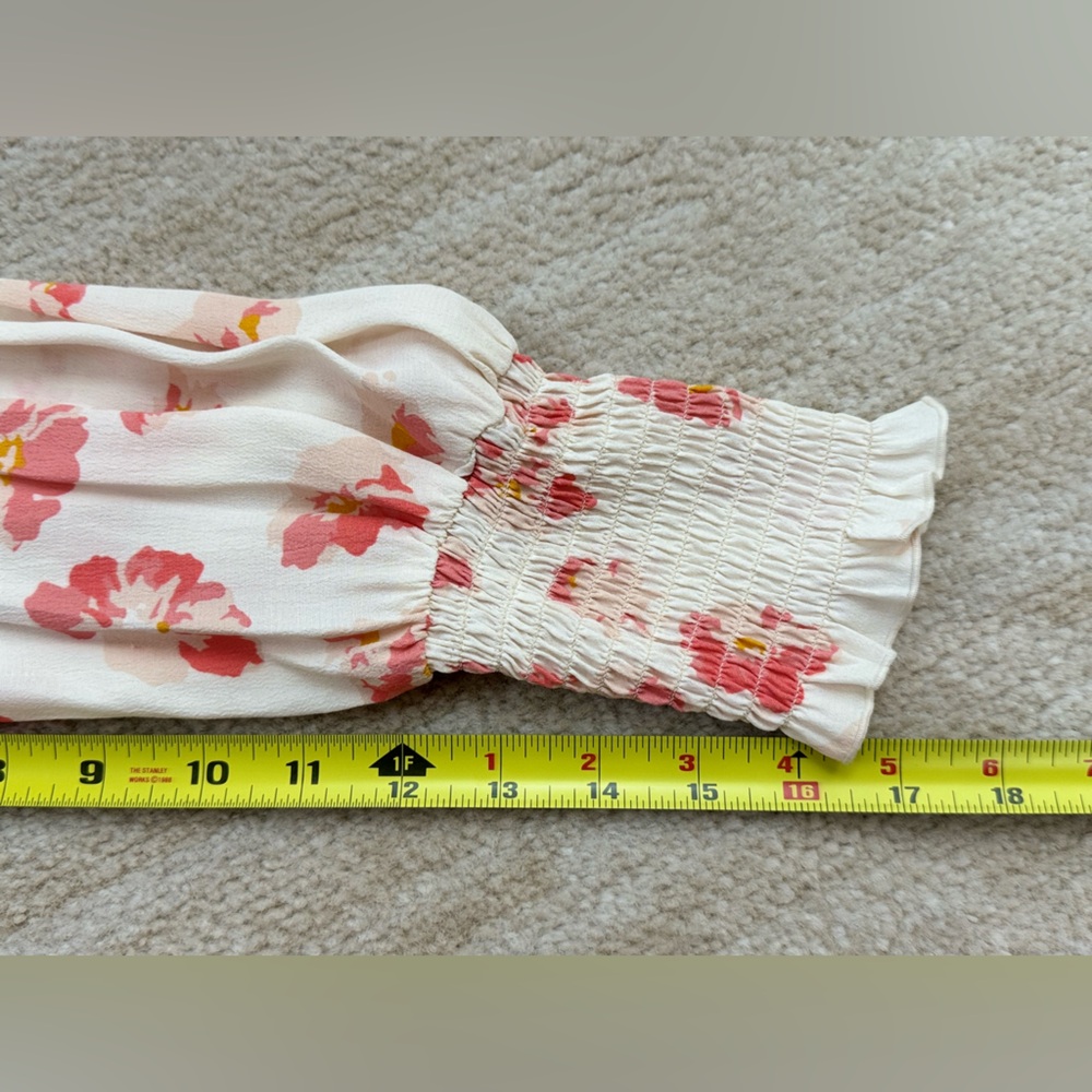 Sanctuary Women's Spring Punch Floral Surplice Long Sleeve Blouse, Size XS - Picture 9 of 11